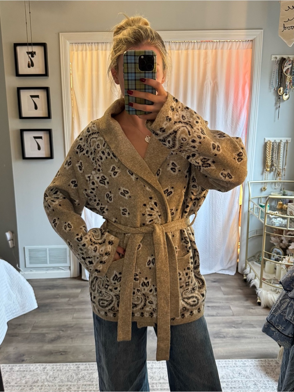 MARLED Marshalls viral bandana sweater wrap sweater in cream 🍦